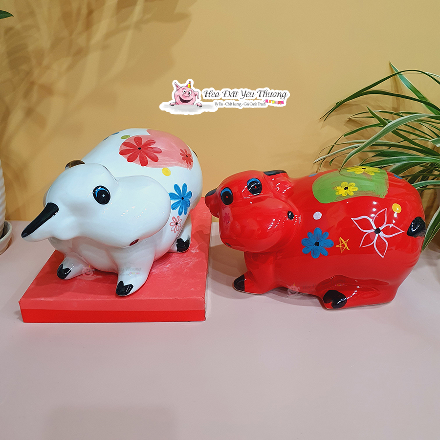 Tr&acirc;u đất gốm sứ ngộ nghĩnh tiết kiệm
