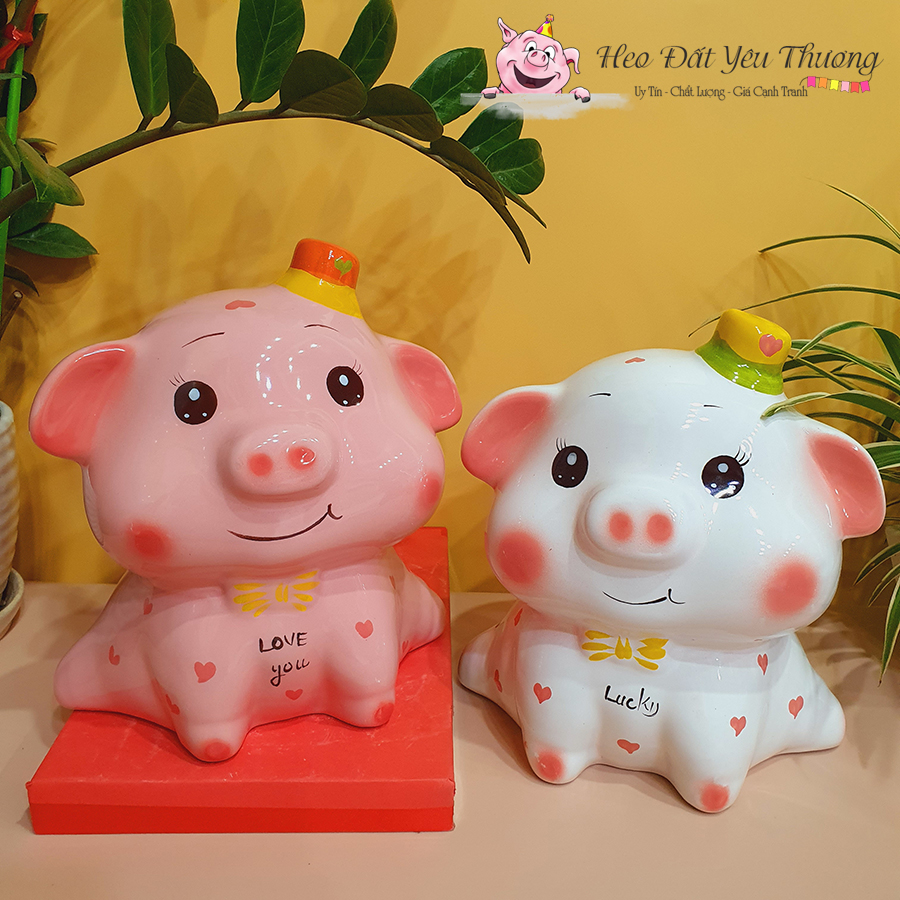 HEO ĐẤT THI&Ecirc;N THẦN MŨ GỐM SỨ